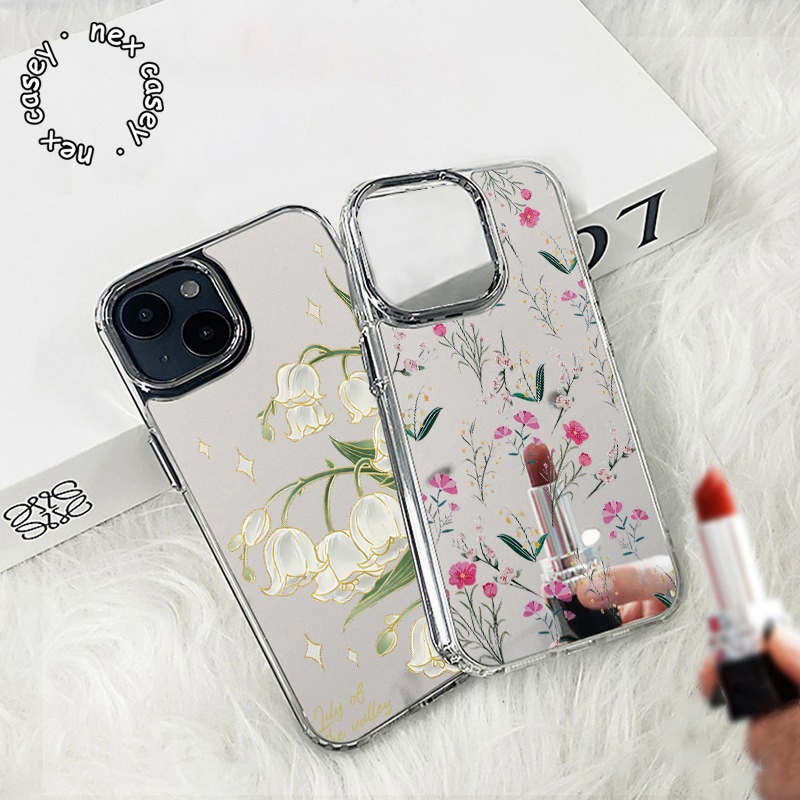 CASE CASING CLEAR CASE MIRROR HEBE สําหรับ XIAOMI REDMI A3 5A 9A 9C 10 10A 12 12C 13 13C 14C 15C RED