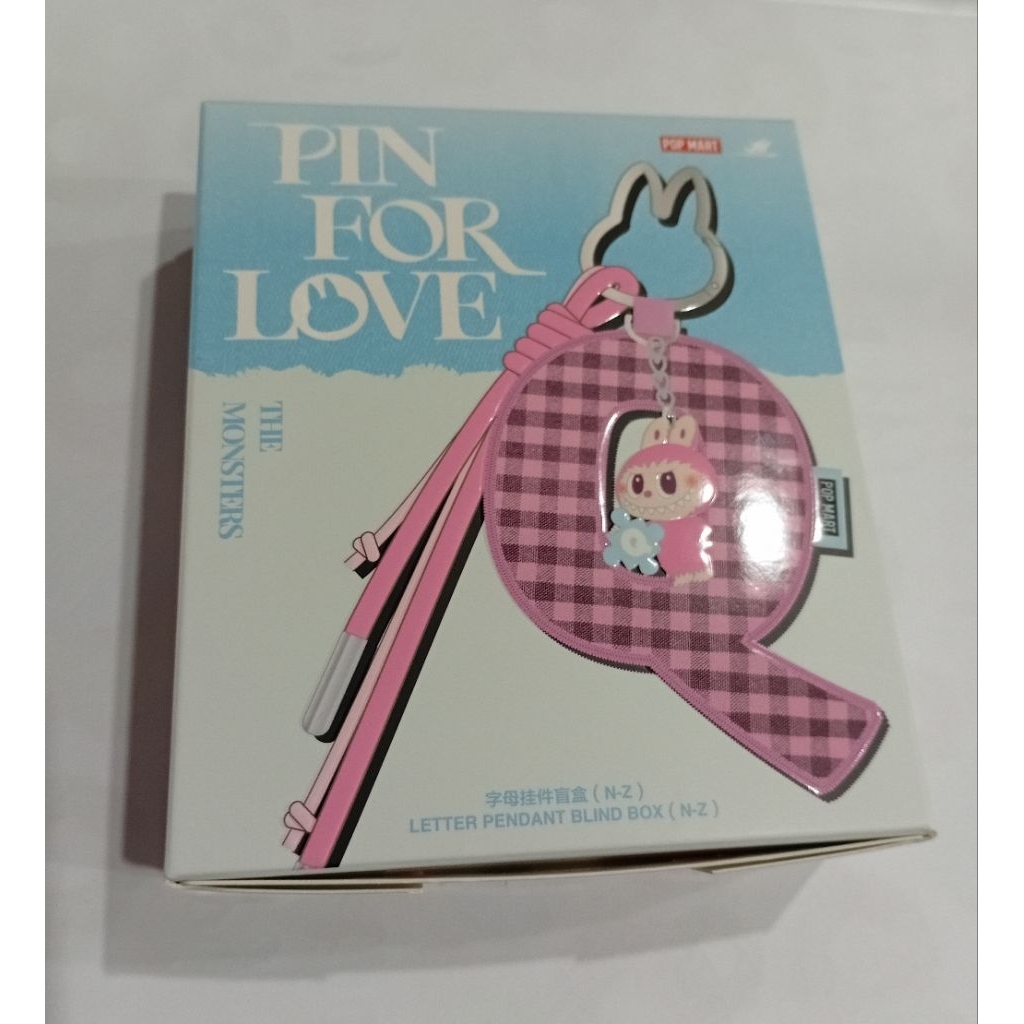 Pin For Love (N) Labubu Popmart Letter Pendant Original Popmart 100%