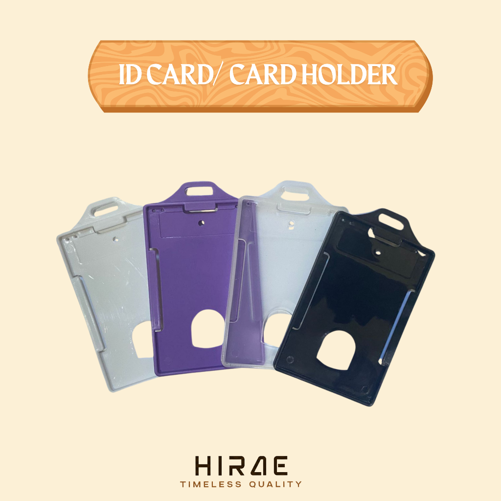 ID CARD OR CARD HOLDER COLORFUL พลาสติก ID CARD HIRAE