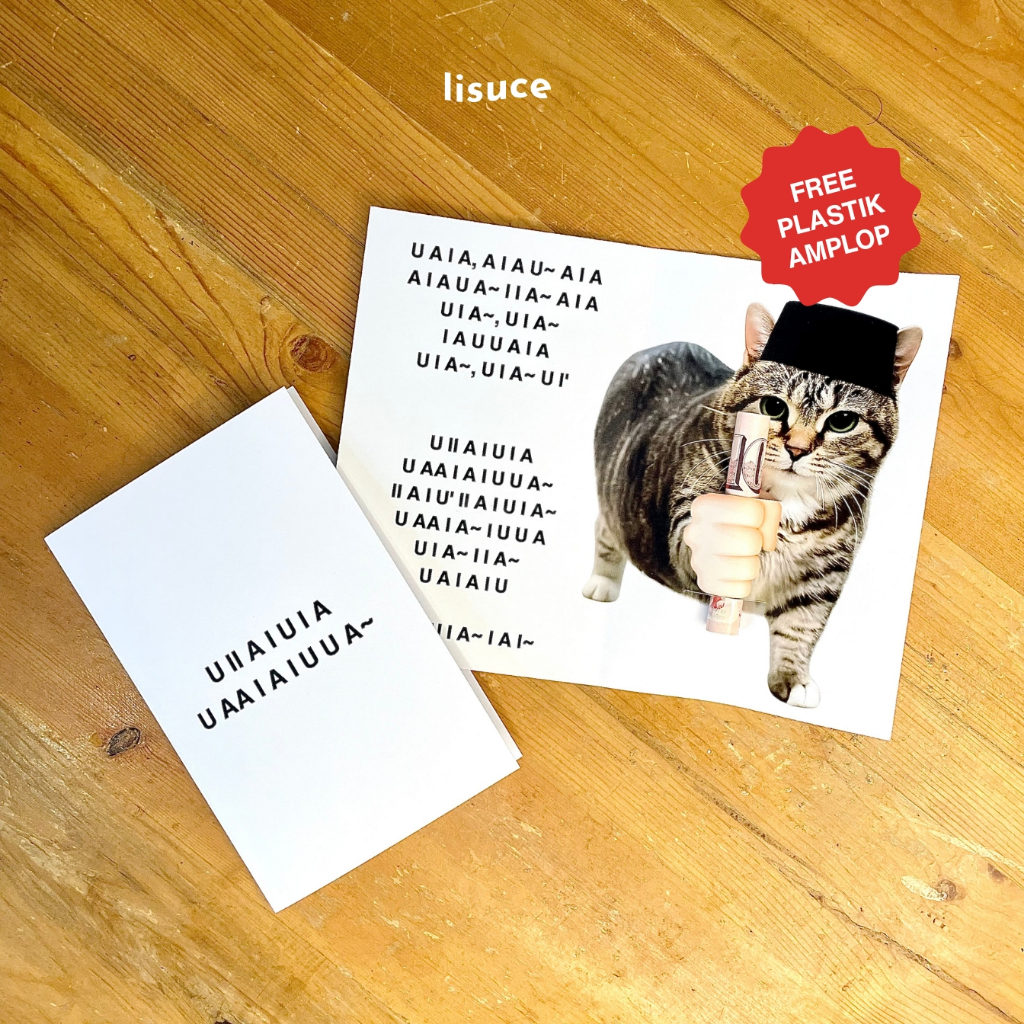ซองอี๊ดไม่ซ้ําใคร | ชุดแมว - Akmal UIA | การ์ดซองจดหมาย THR น่ารัก