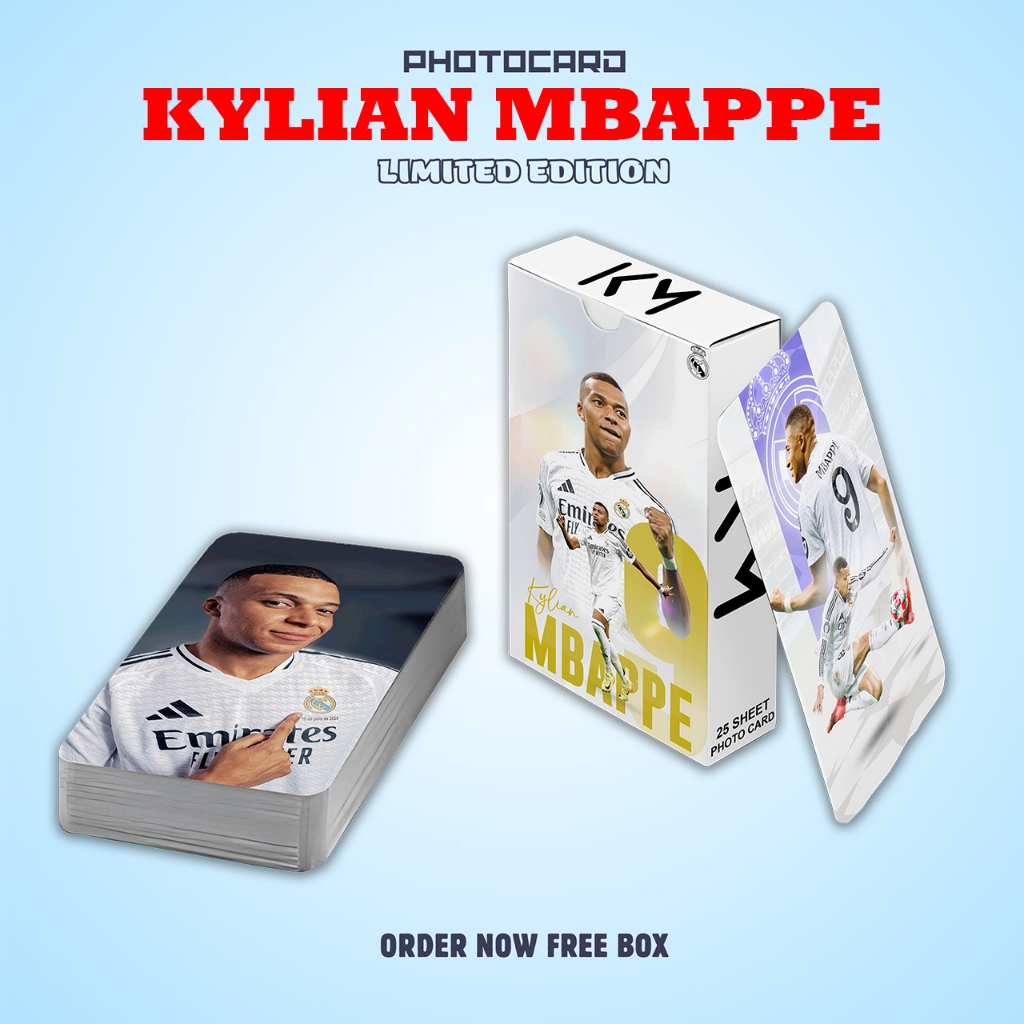 KYLIAN MBAPPE PREMIUM PHOTOCARD SET ฟรีกล่อง