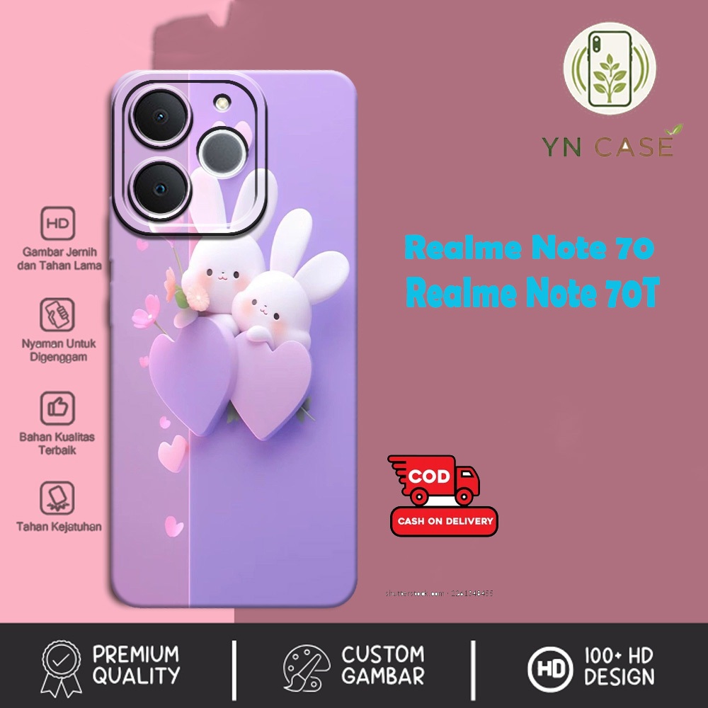 HP Realme Note 70 / 70T - Love Case - สําหรับ Oppo Samsung Itel Tecno Infinix Iphone Xiaomi Vivo mob