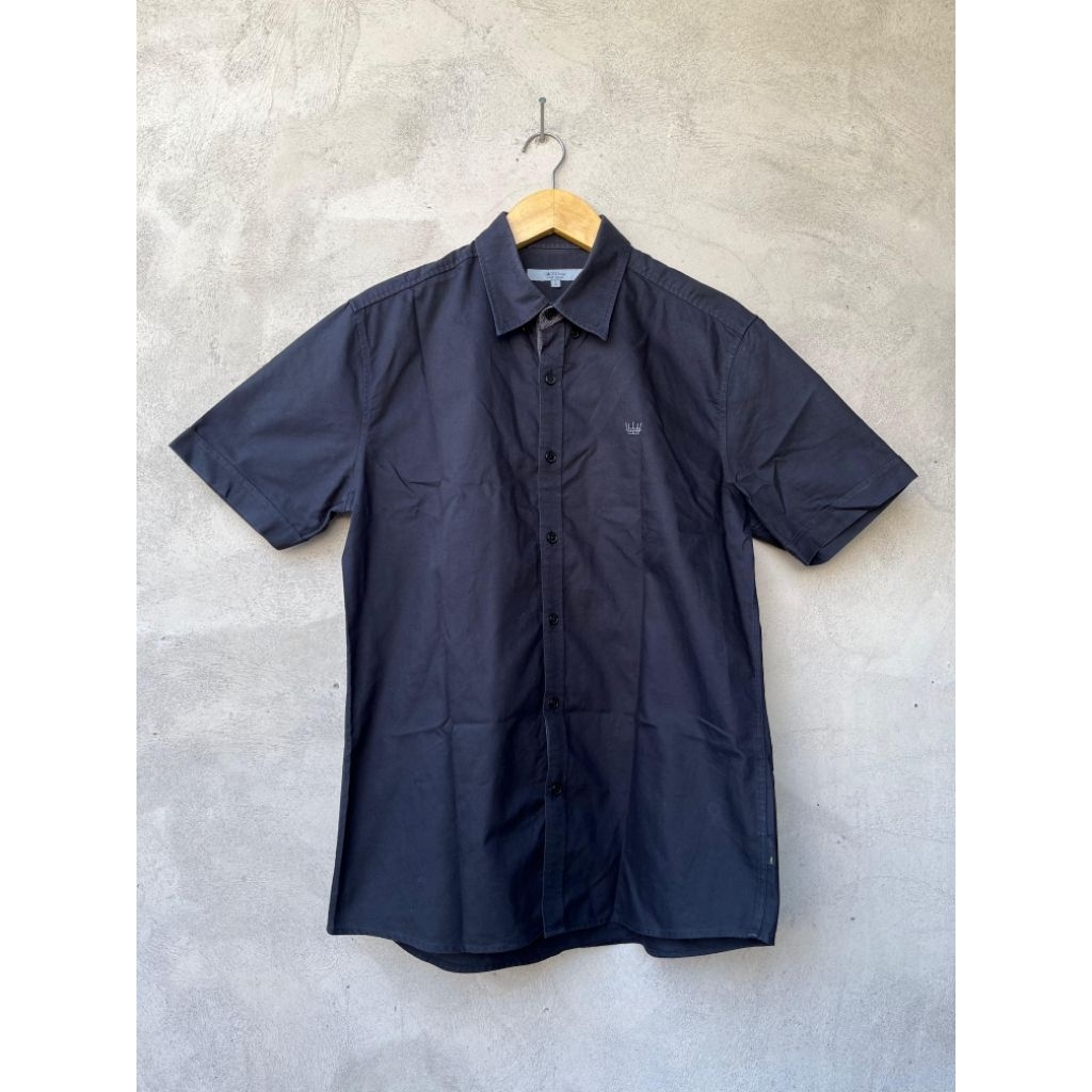 KEMEJA G2000 เสื้อเชิ้ตผู้ชายสีดํา L