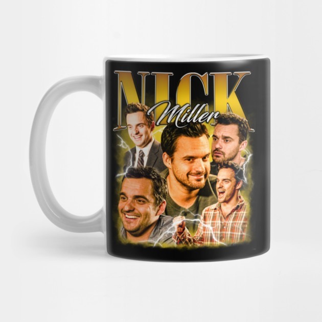 Nick Miller Bootleg Vintage Tshirt Nick Miller Tea Mug