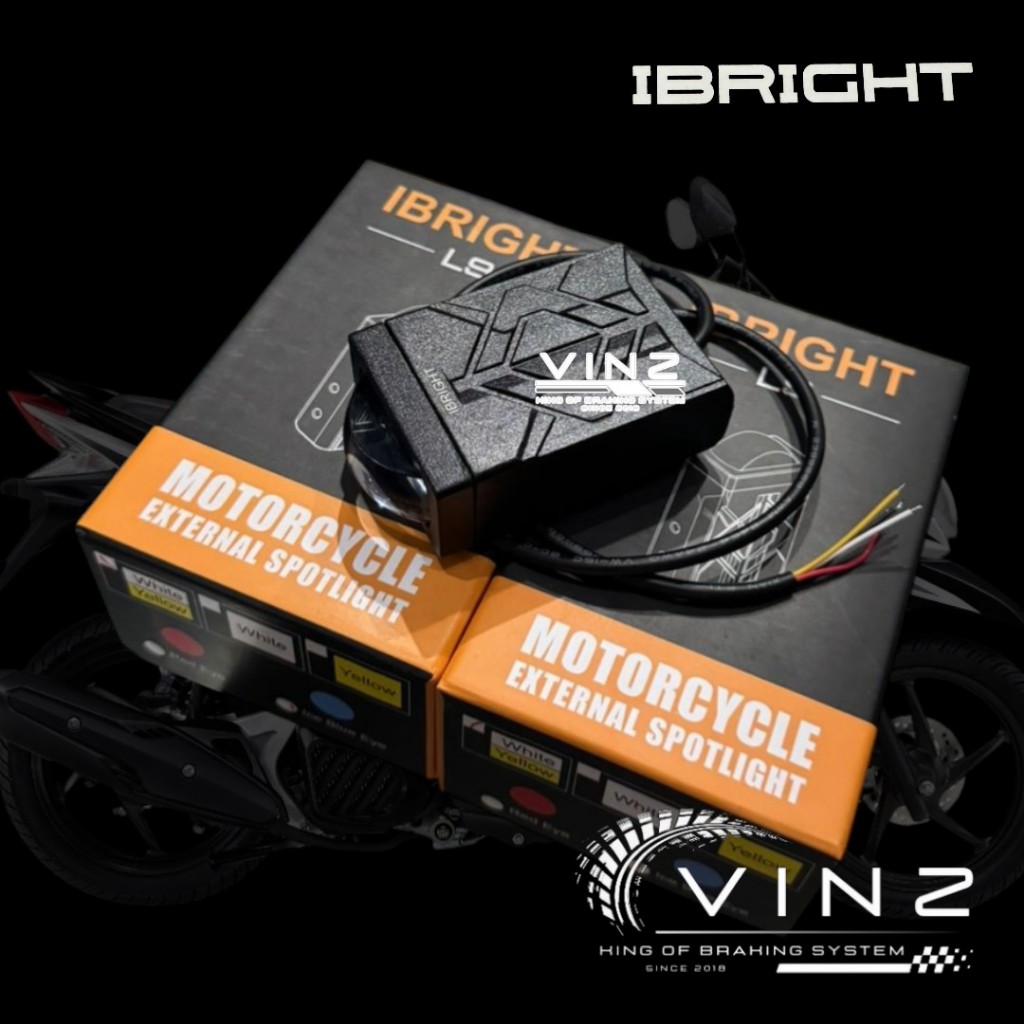 I-Bright L9 Universal Spotlight // Slim L9 IBRIGHT Type L9 Original Car Motorcycle Spotlight โดย IBR