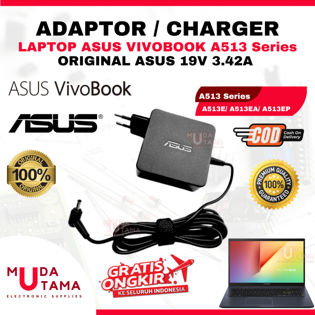 ASUS Vivobook A513 Series A513E A513EA A513EP Laptop Charger Adapter - ASUS Vivobook A513 Series Lap