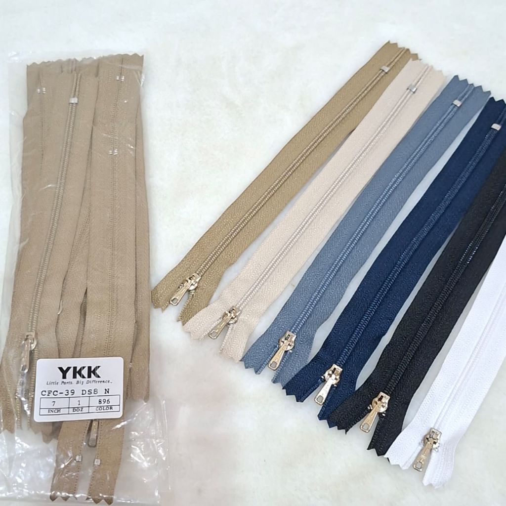YKK 7 นิ้ว PANTS ZIPPER / แบรนด์ YKK 17.5 ซม. PANTS ZIPPER / YKK CFC 32-7 นิ้ว ZIPPER / YKK 7 นิ้ว P