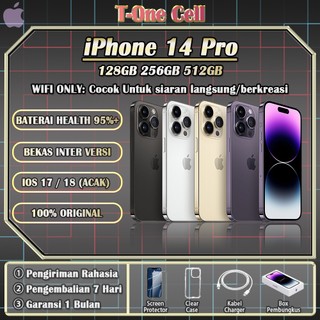 iPhone 14 Pro Seri SECOND 100% ORI 128/256/512GB INTER Condisi Like New