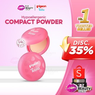 Pigeon Teens Everyday Compact Powder Natural Finish Look Hypoallergenic | TnT Beauty Shop