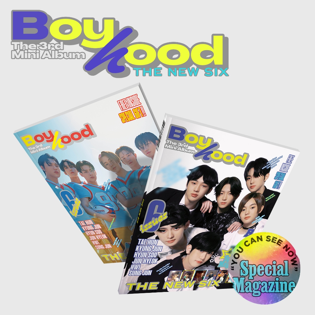 [ OFFICIAL READY SEALED ] THE NEW SIX (TNX) - The 3rd Mini Album [ BOYHOOD ] ( Dejavu ver | Nostalgi