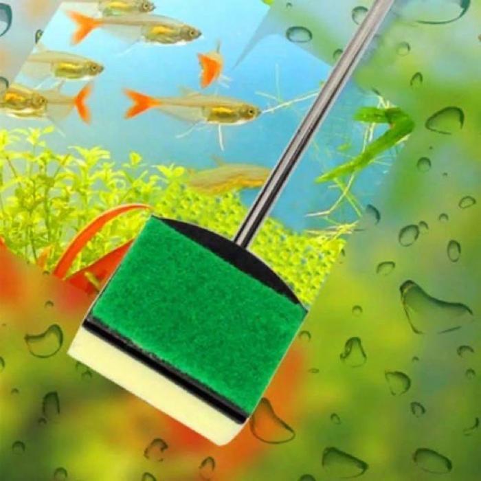 Aquarium Glass Cleaner Aquarium Glass Brush สแตนเลส 60 ซม