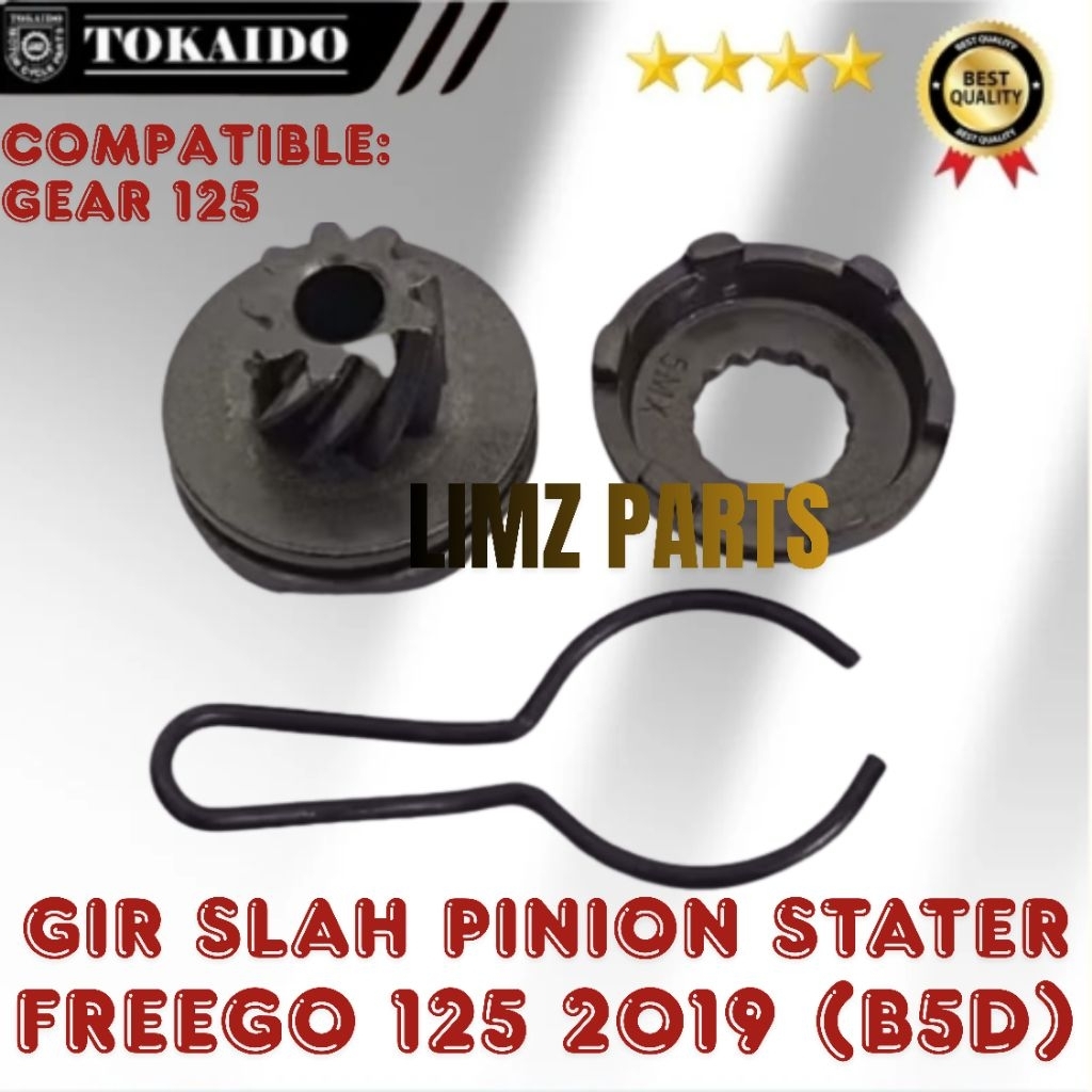 GEAR PINION SLAH STATER FREEGO 125 ฟรี GO TOKAIDO เข้ากันได้: MIO GEAR 125
ฟรีโก 125