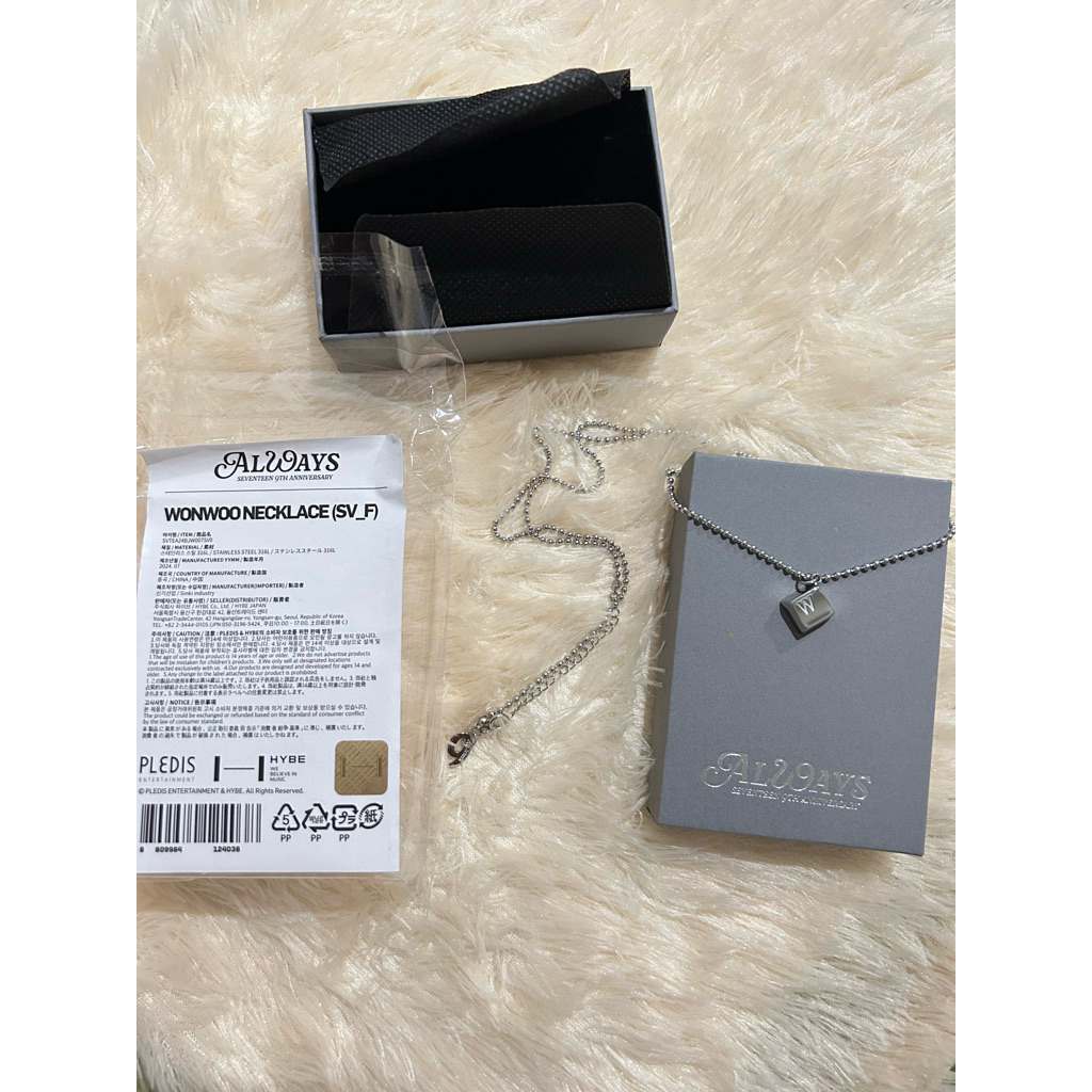 [READY] SEVENTEEN 9TH ANNIVERSARY - WONWOO NECKLACE