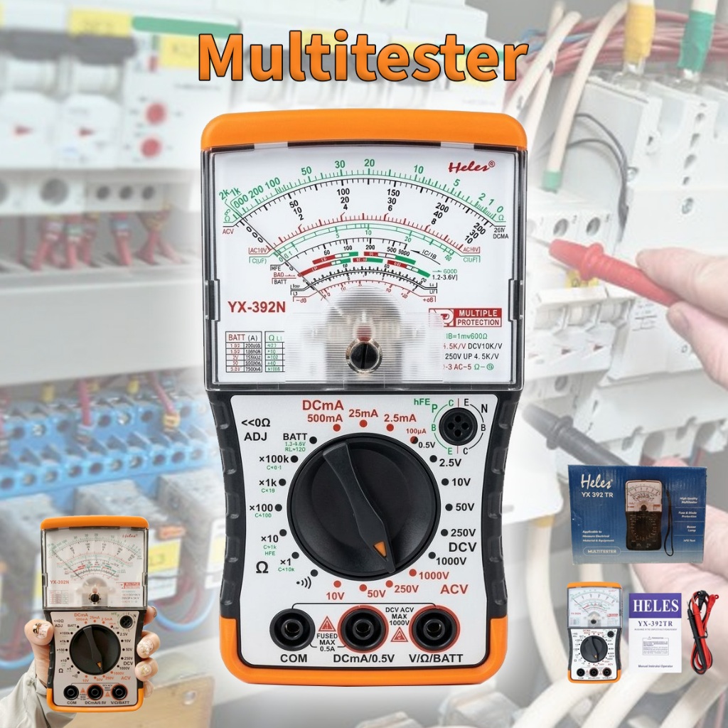 Avometer Heles YX392TR มัลติมิเตอร์ Analog YX 392 TR Multitester YX-392TR