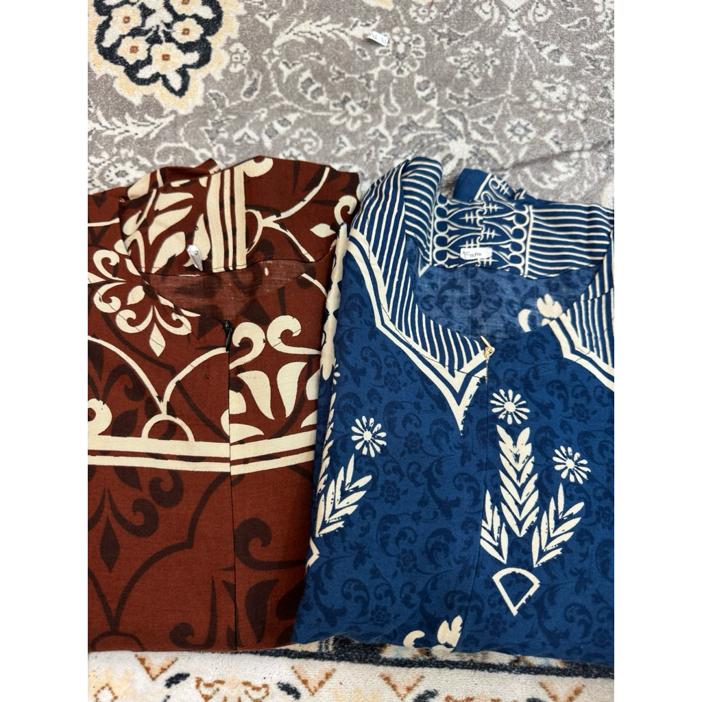 Bundling 2 Daster Fara (Mirabella Blue Electric + Zaveera Teracota) || By Camelia Boutique 99