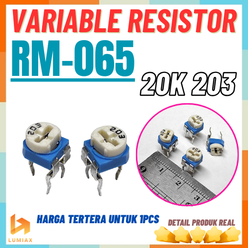 20 กิโล Ohm Trimpot Variable Resistor RM065 20K Ohm VR RM-065 20K R