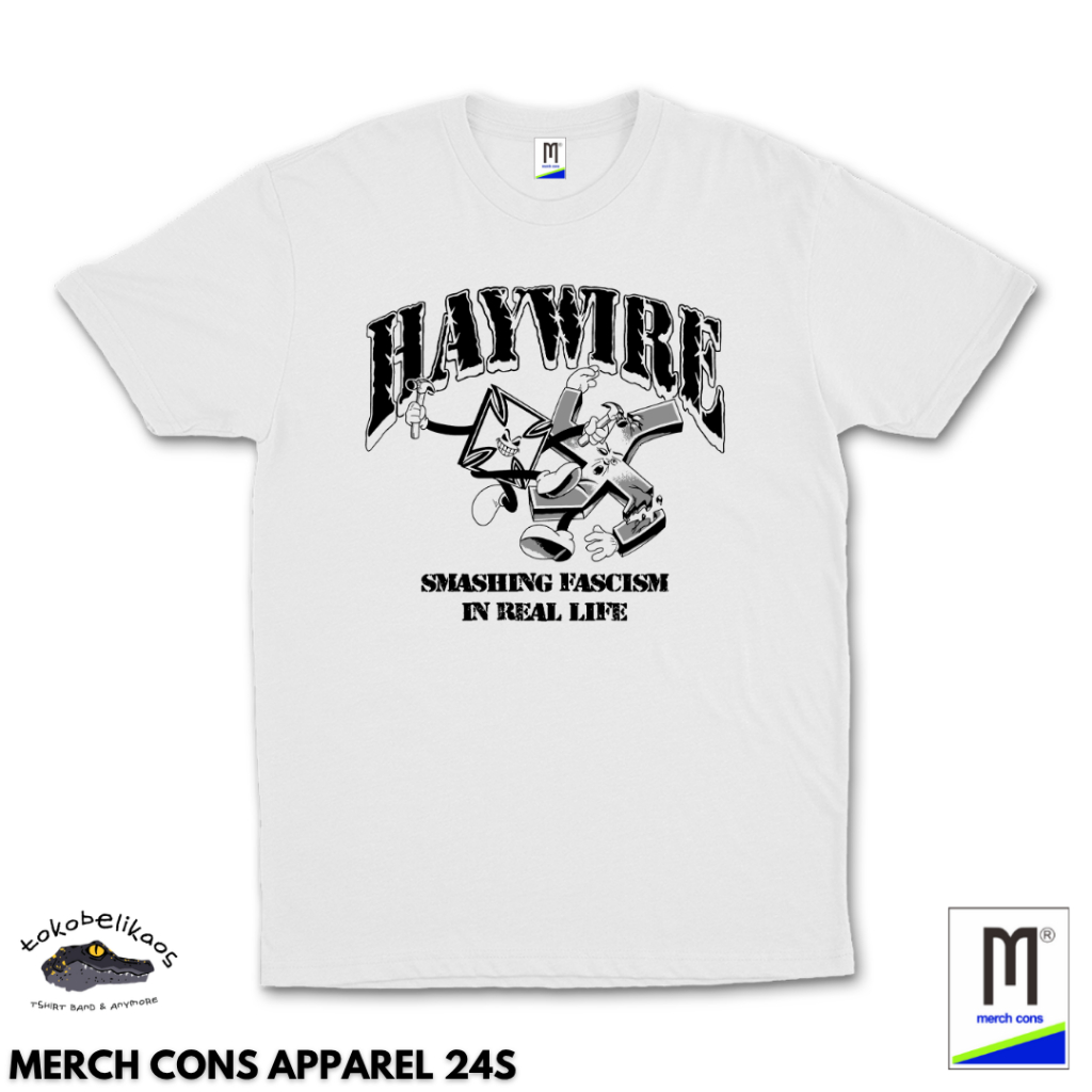 P77 & K78 | HAYWIRE 617 BAND เสื้อยืดแท็ก MERCHCONS APPAREL COMBED 24S
