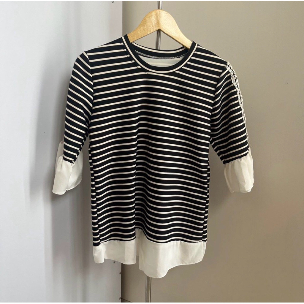 BELLIN BNW STRIPE BLOUSE