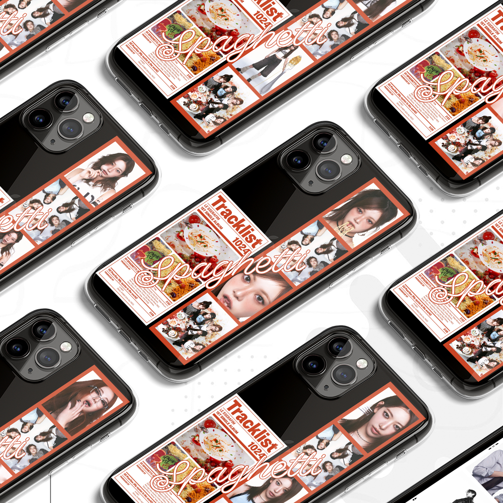 Le Sserafim Spaghetti Collection เคสพรีเมี่ยม ( HP ทุกประเภท) Chawon Kazuha YunJin Sakura Eunchae