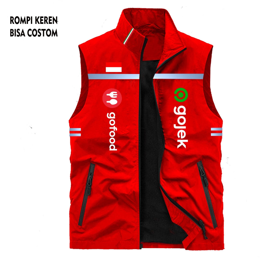 Gojek Vest / Gojek Kang Vest / เสื้อกั๊ก Gojek มีสไตล์ / เสื้อกั๊ก Gojek คุณภาพ