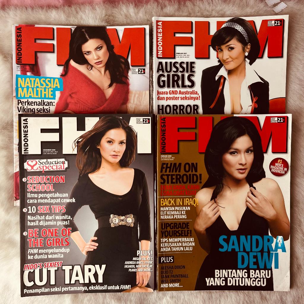 นิตยสาร FHM อินโดนีเซียดั้งเดิม Premium Collection Lifestyle & Male Entertainment Preloved Well Care