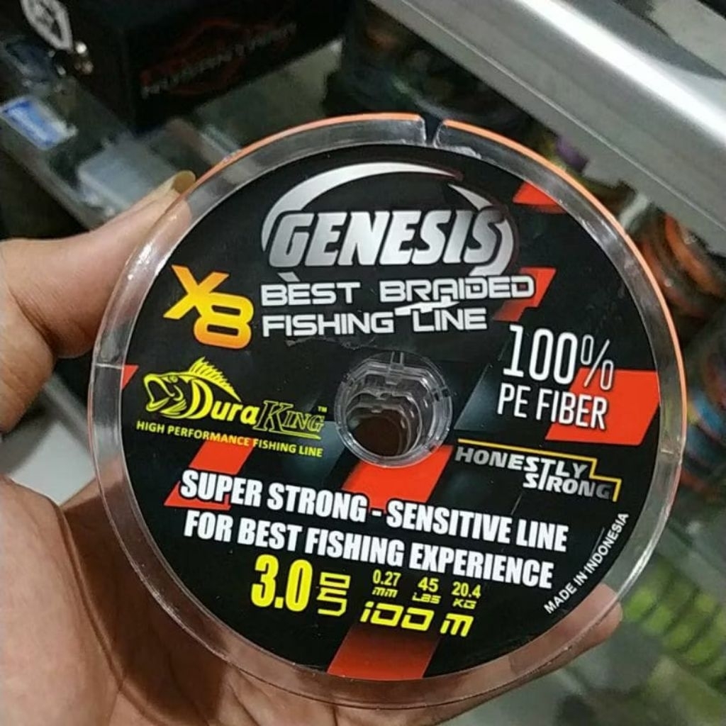 PE GENESIS DURAKING PE 1 PE 2 และ PE 3 MULTICOLOR X8 ตกปลา JIGGING