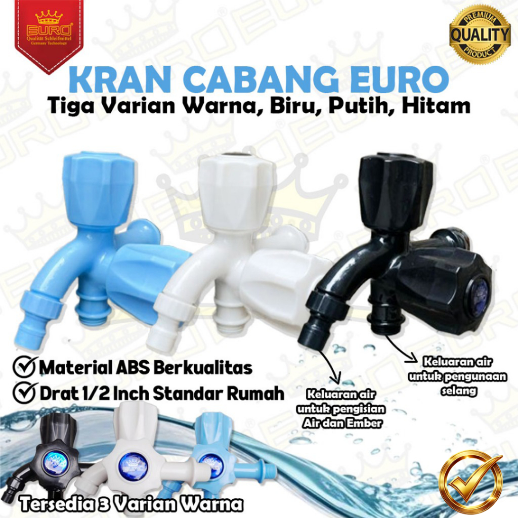 EURO 2-WAY BRANCH FAUCET – ABS SERIES 1/2 INCHEURO 2-WAY BRANCH FAUCET – ABS SERIES 1/2 INCH