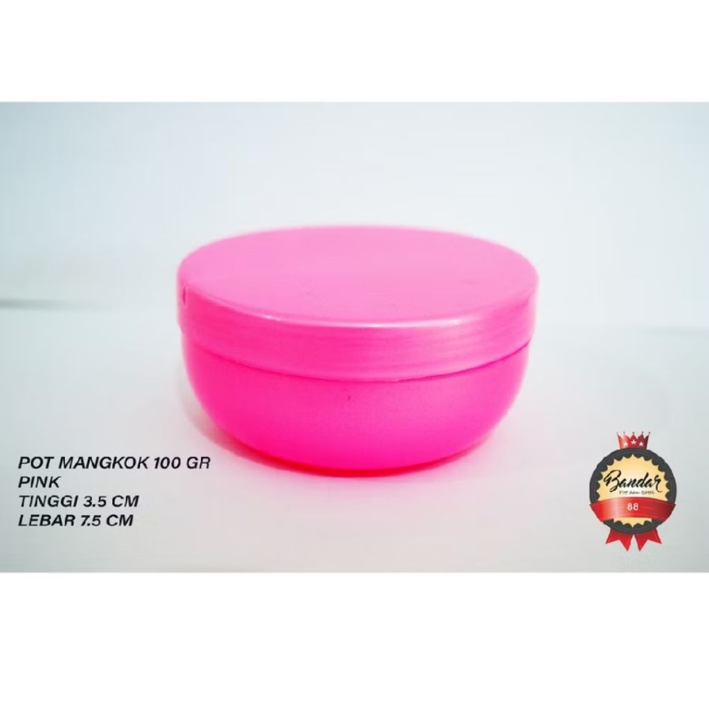 Pink Body Scrub Pot 100g Bowl I Empty Pomade Pot 100g |หม้อ 100grColor