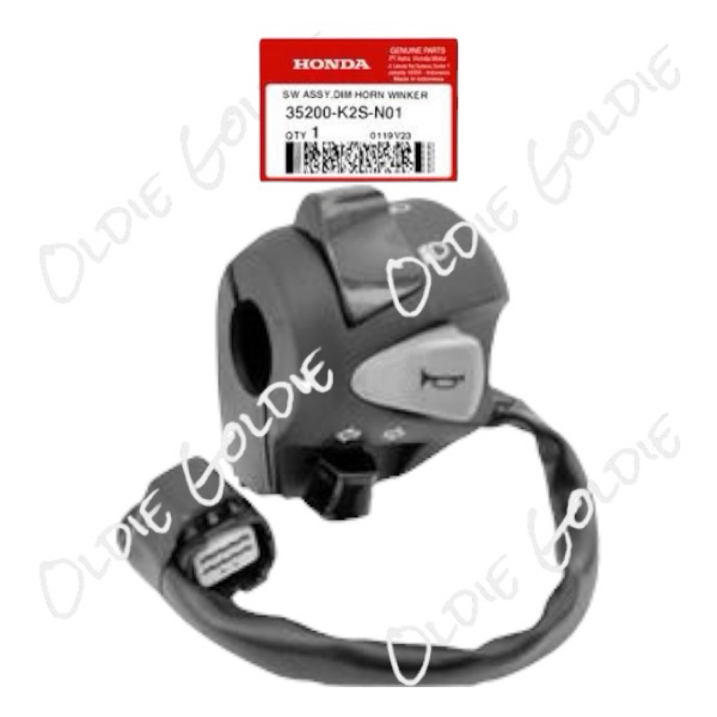 TOMBOL 35200-K2S-N01 ที่จับซ้ายแตรปุ่มหรี่ไฟ Rilling Vario 160 CBS