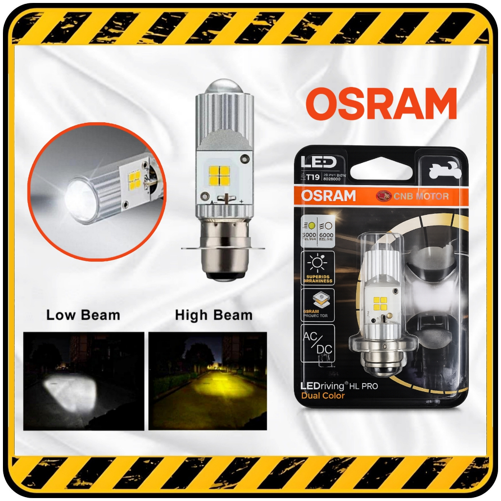 OSRAM >> ไฟหน้า LED H6 / T19 PRO (เลเซอร์ / เลนส์) สําหรับ Underbone และรถจักรยานยนต์อัตโนมัติ