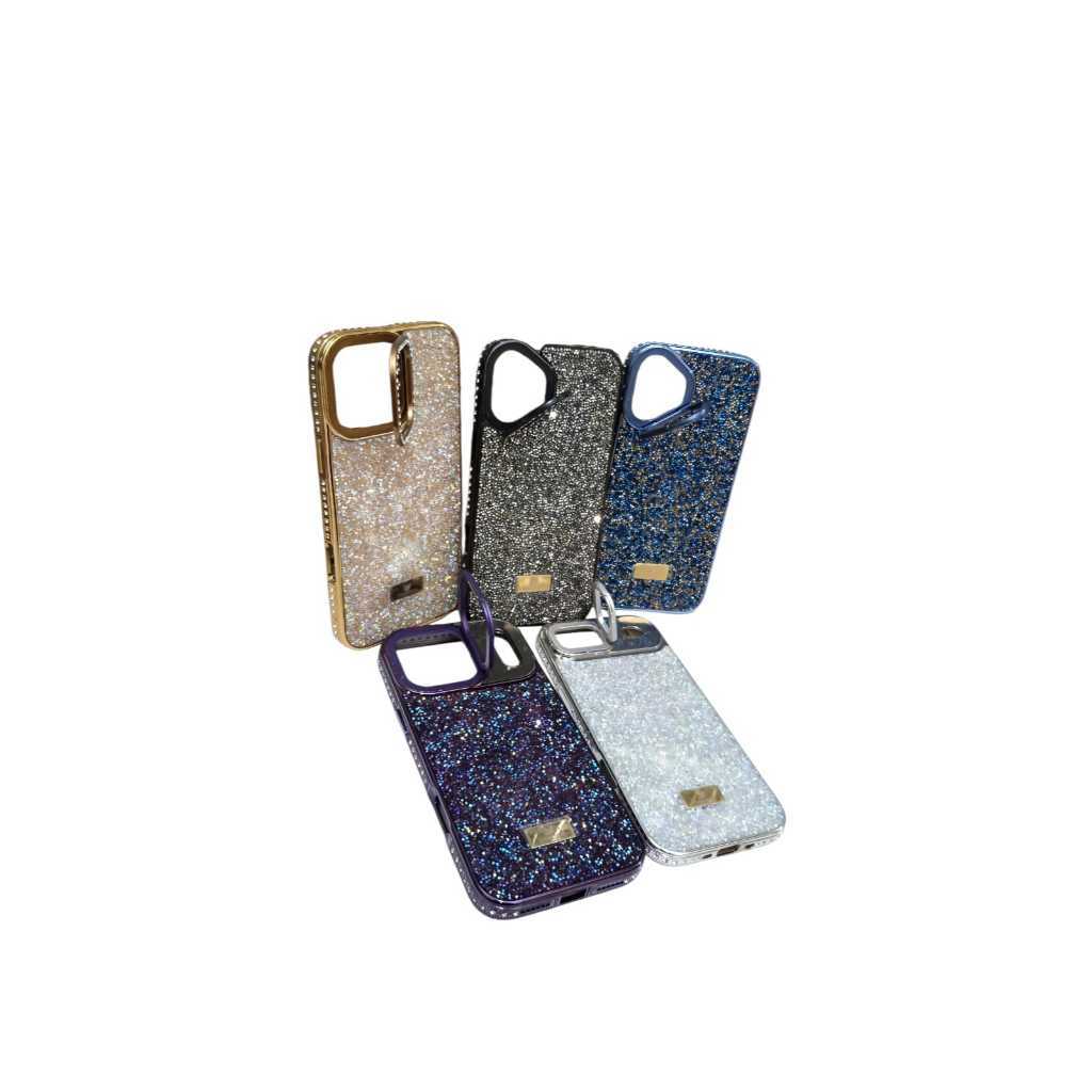CASE AURA SWAROVSKI GLITTER CRYSTAL BLINK LENS STAND SAMSUNG A55/A56/S25U/S25FE/S24U/S24FE/S23U/S23F