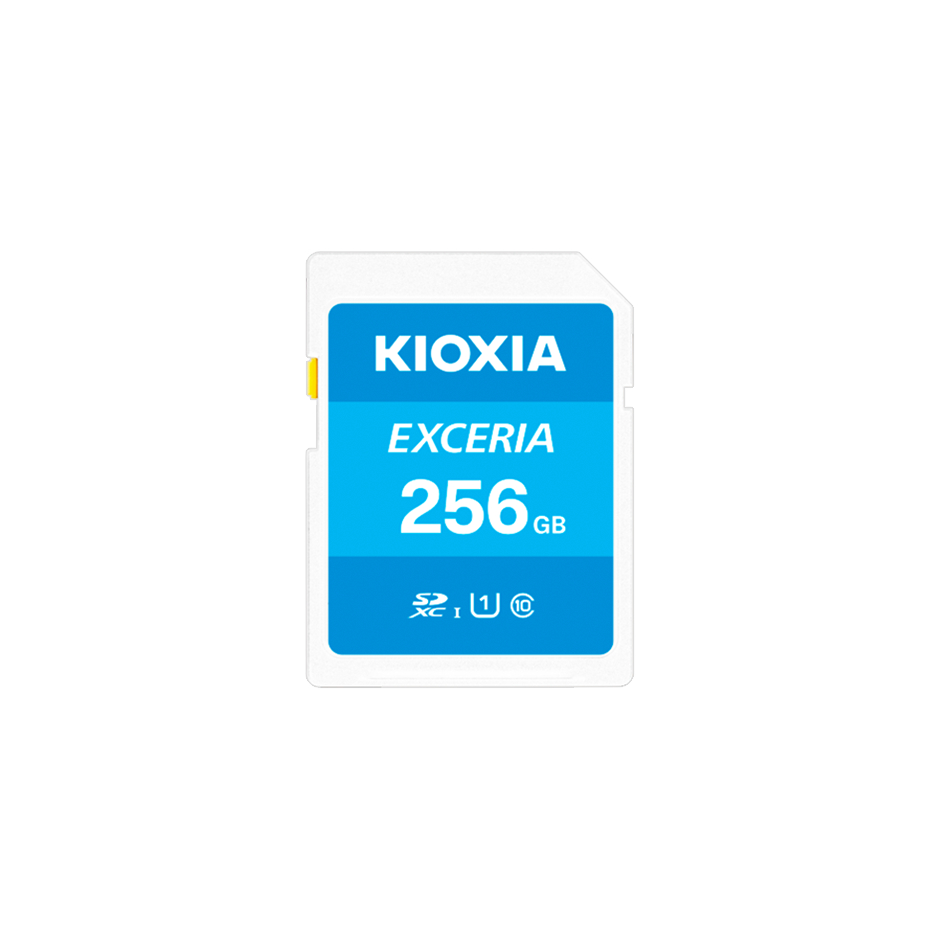 การ์ด SD KIOXIA 256GB SDXC Class 10 UHS-1 R 100MBps Exeria