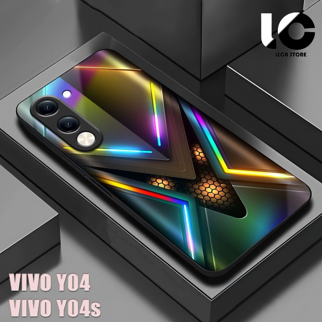 HP VIVO Y04 Softcase VIVO Y04S เคสเคลือบเงาปลอกกระจกเงาตัวป้องกันโทรศัพท์อุปกรณ์เสริมโทรศัพท์