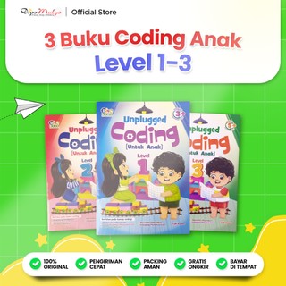 PAKET Buku Coding Anak TK PAUD – Bisa Belajar Tanpa Komputer (3 Buku)