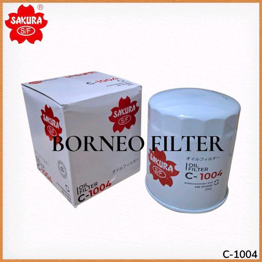 C-1004 ซากุระ กรองน้ํามันเครื่อง P550067 เจจจจ8610833 LF3433 ME014833 B109 C-1502 C1004 B7189 SFO202