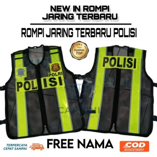 Rompi polisi jaring terbaru/Rompi polantas/Rompi polri/pekerja lapangan