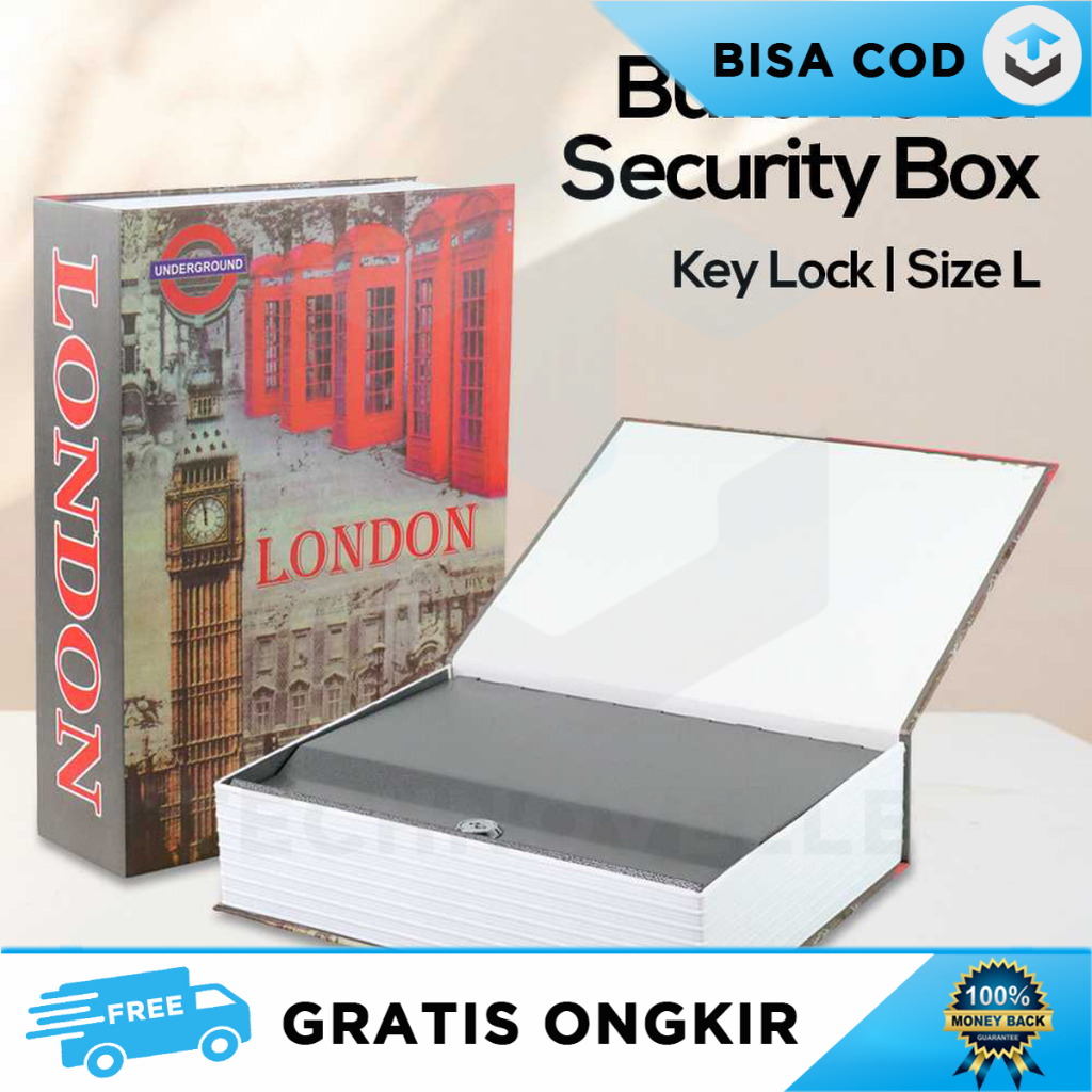 NOVEL BOOK BOX SECURITY BOX HIDDEN PASSWORD LOCK SIZE SET SAFETY LOCK MULTICOLOR DESIGN พลาสติก MINI