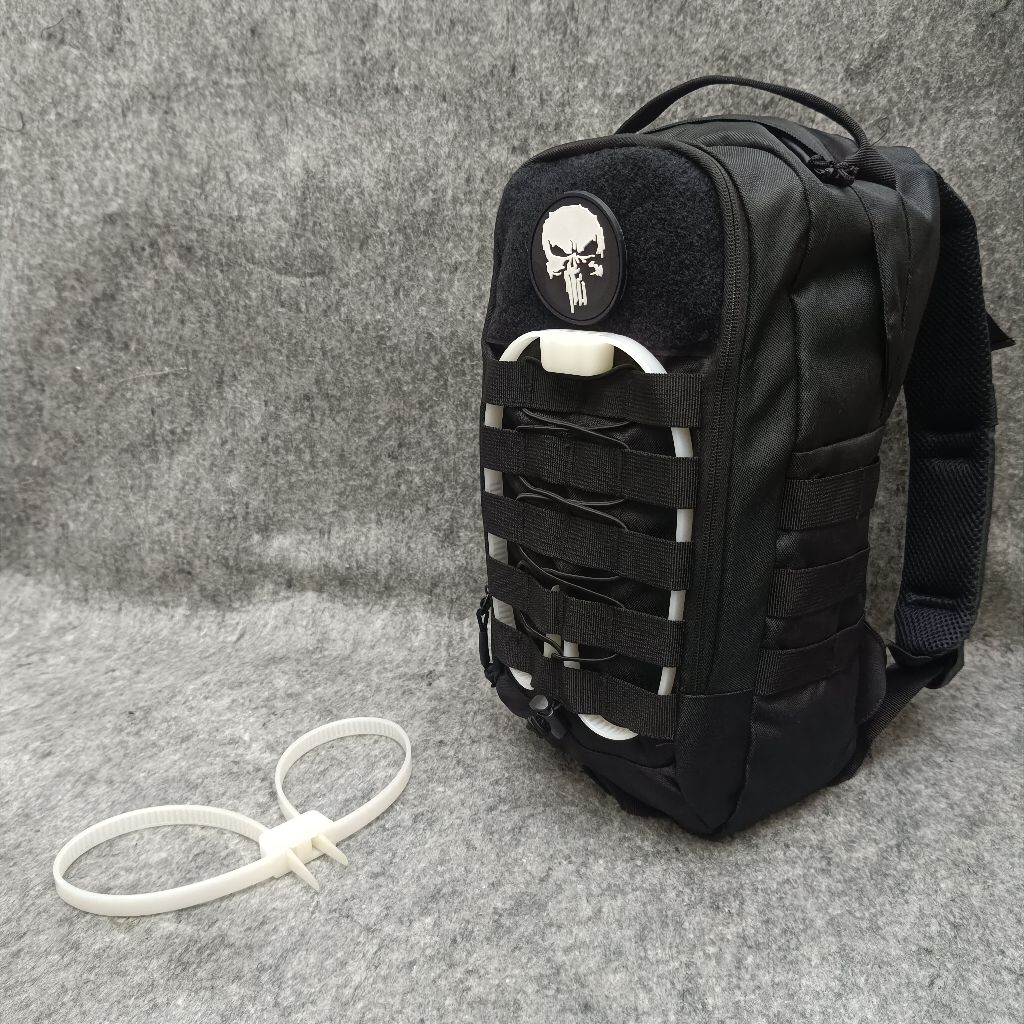 Tactical Scorpion GEN 3 Black MINI VERSION Fullset White Tis Strap / Cool Tactical Bag / Tactical Ba
