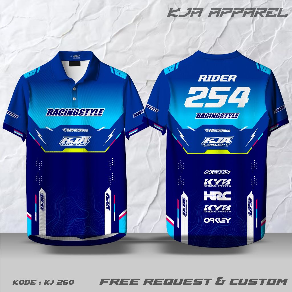 CUSTOM RACING JERSEY, REQUEST POLO COLLAR BUTTON V-NECK COLLAR O-NECK COLLAR, UNIT เสื้อยืด, FULLPRI