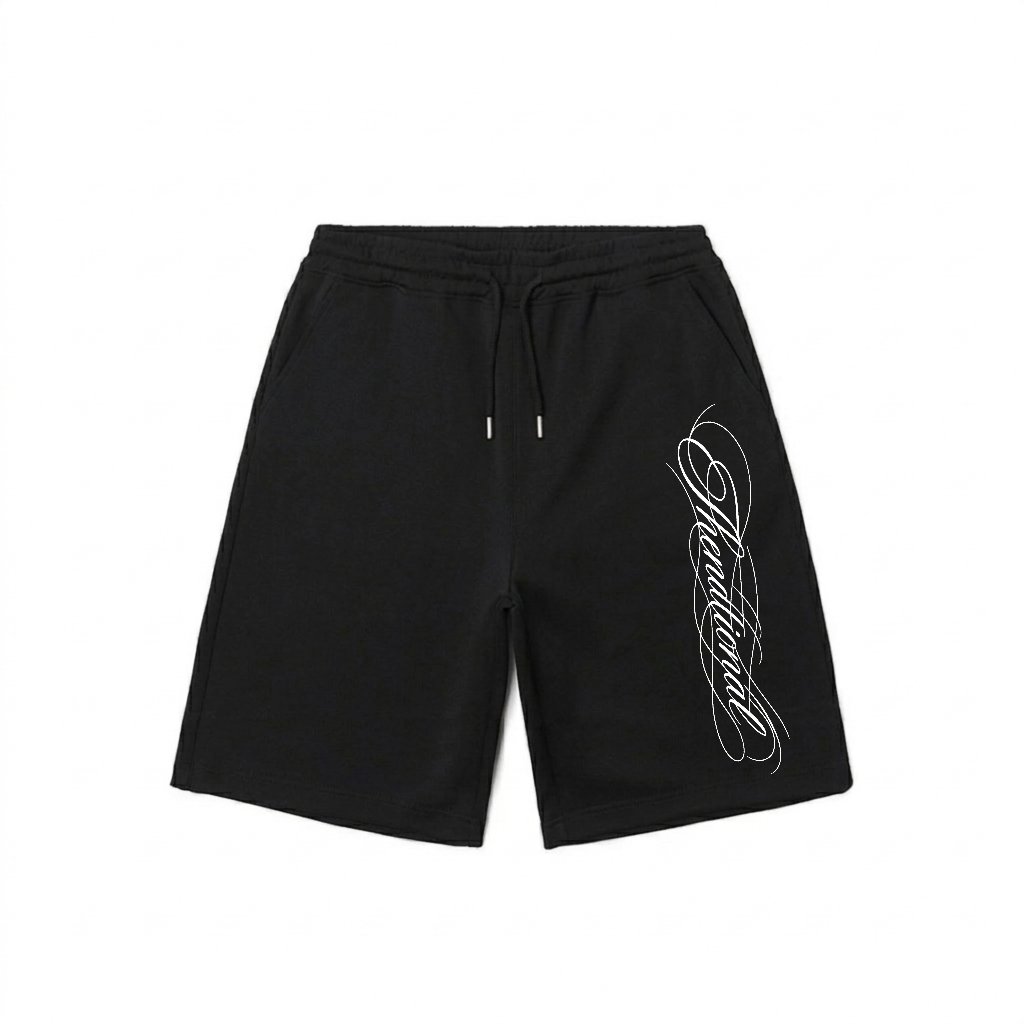 Thenational Jorts Pants Drad Black | กางเกงผ้าฟลีซ