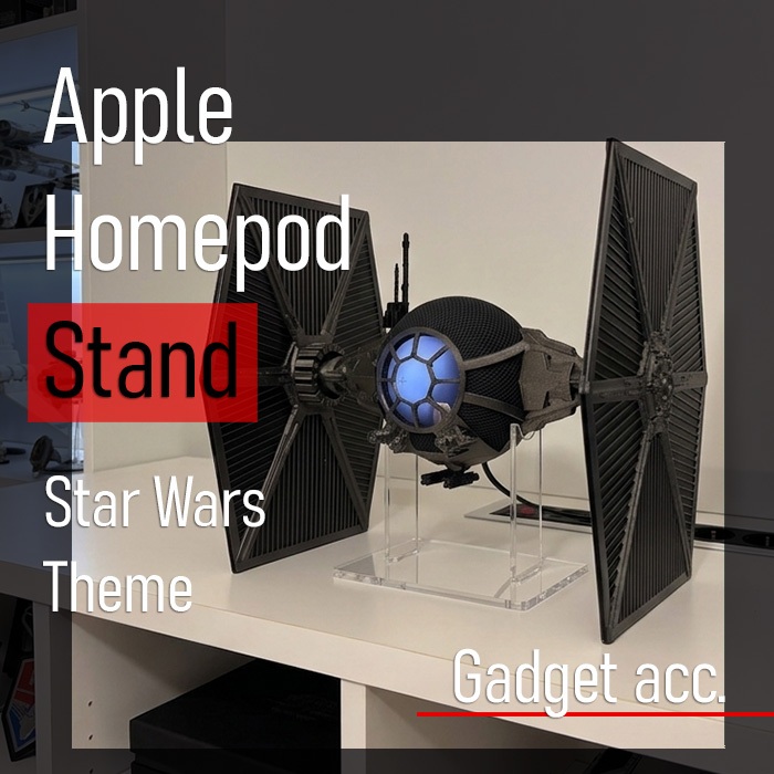 Apple Homepod STAND Mini 2nd Gen TIE Fighter Holder Casing Bracket Holder Cover Case Star Wars Inter
