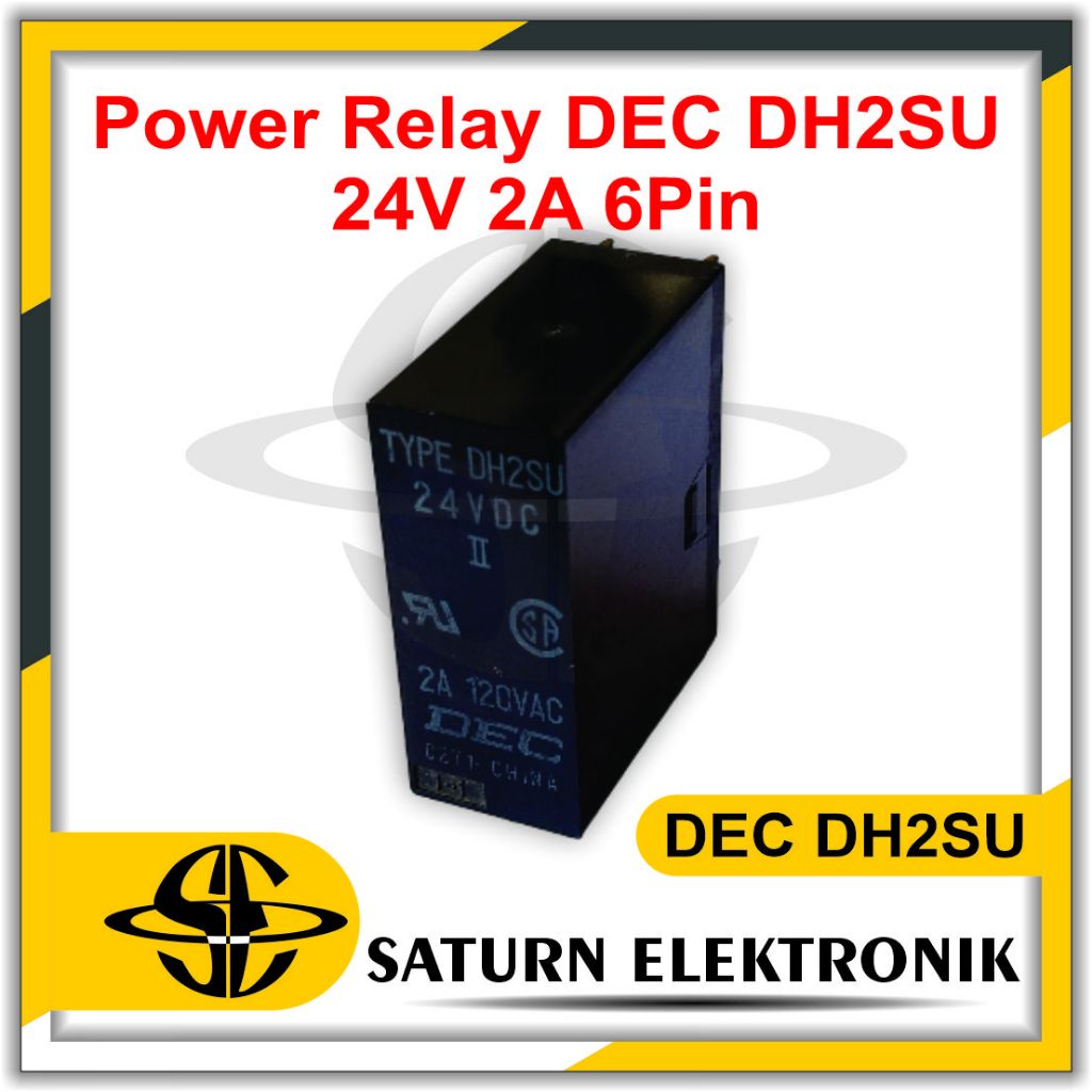 รีเลย์พาวเวอร์ DEC DH2SU 24V 2A 6Pin