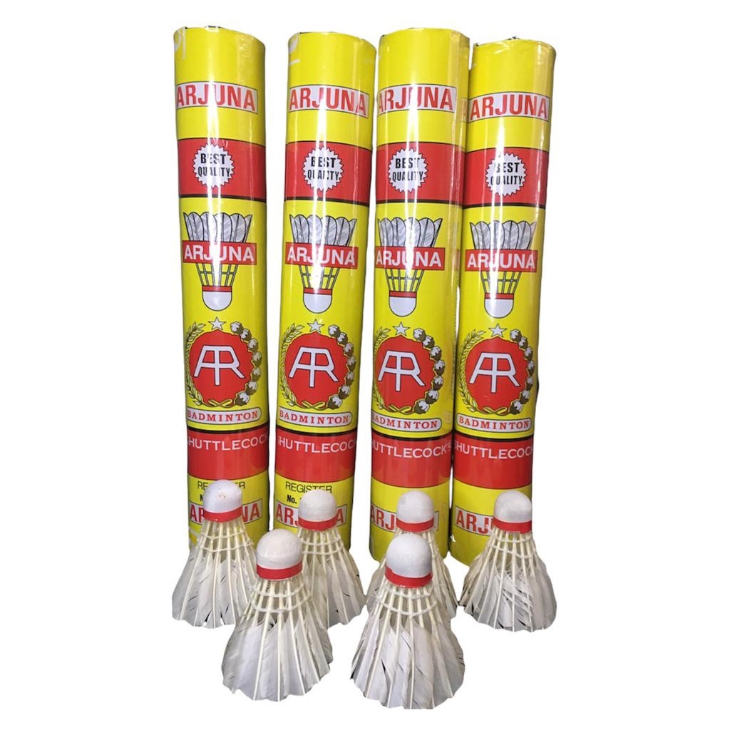 ลูกขนไก่แบดมินตัน Arjuna 12 ชิ้น - ลูกขนไก่แบดมินตันคุณภาพสําหรับผู้เริ่มต้น