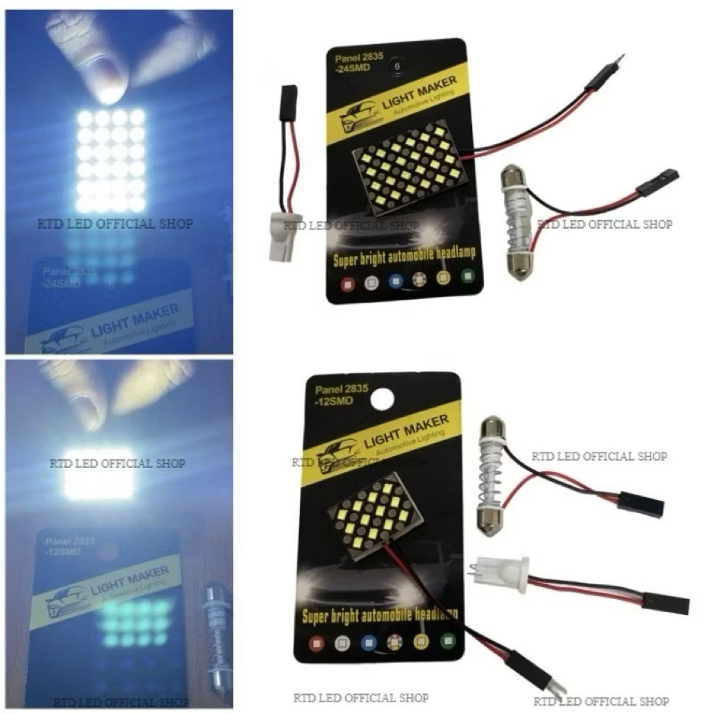 ไฟห้องโดยสารไฟเพดาน 12 Smd 24 Smd T10 Festoon 2835 ไฟภายในรถ