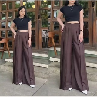 Celana Laviie Pants Kulot Palazzo - Highwaist Celana Panjang Wanita Viral Kasual Nyaman di Pakai - Celana Wanita