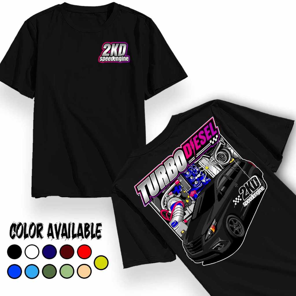 MESIN Racing เสื้อยืด TURBO DIESEL ENGINE INNOVA 2GD/ Distro เสื้อยืดคําแข่ง mosif TURBO DIESEL ENGI