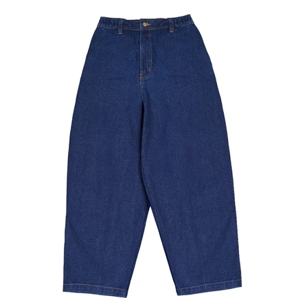 House of Smith BDG Mens Denim Pants - Brukh 6 Pocket Baggy Denim Dark Blue Wash - Long Baggy Denim