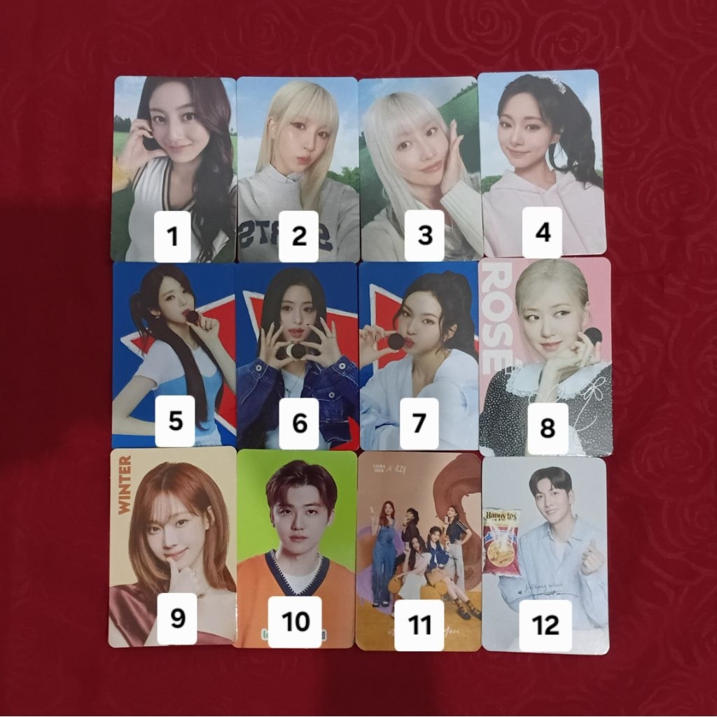 [READY] โฟโต้การ์ดอย่างเป็นทางการ TWICE NABATI BABYMONSTER ROSE OREO WINTER AESPA NABATI JAEMIN LEMO