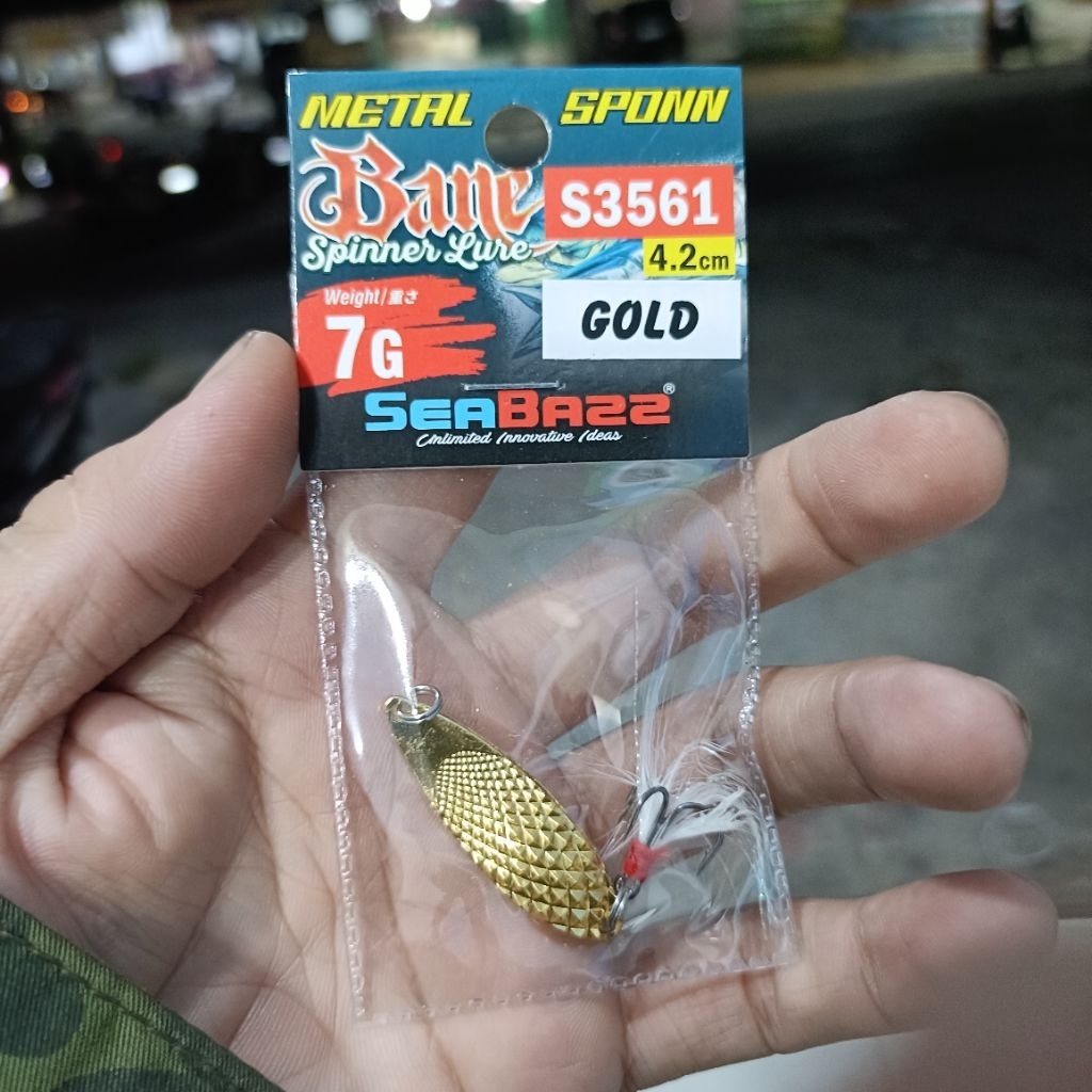 เหยื่อตกปลาโลหะ SPOON GOLD