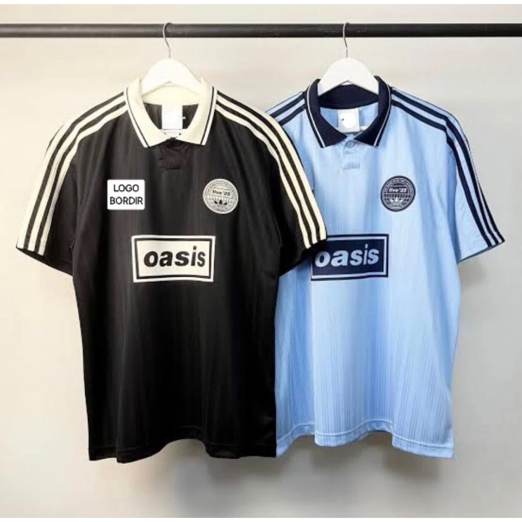 Adidas x Oasis 25 Tour Jacquard นําเข้าเสื้อปักโลโก้คุณภาพสูง